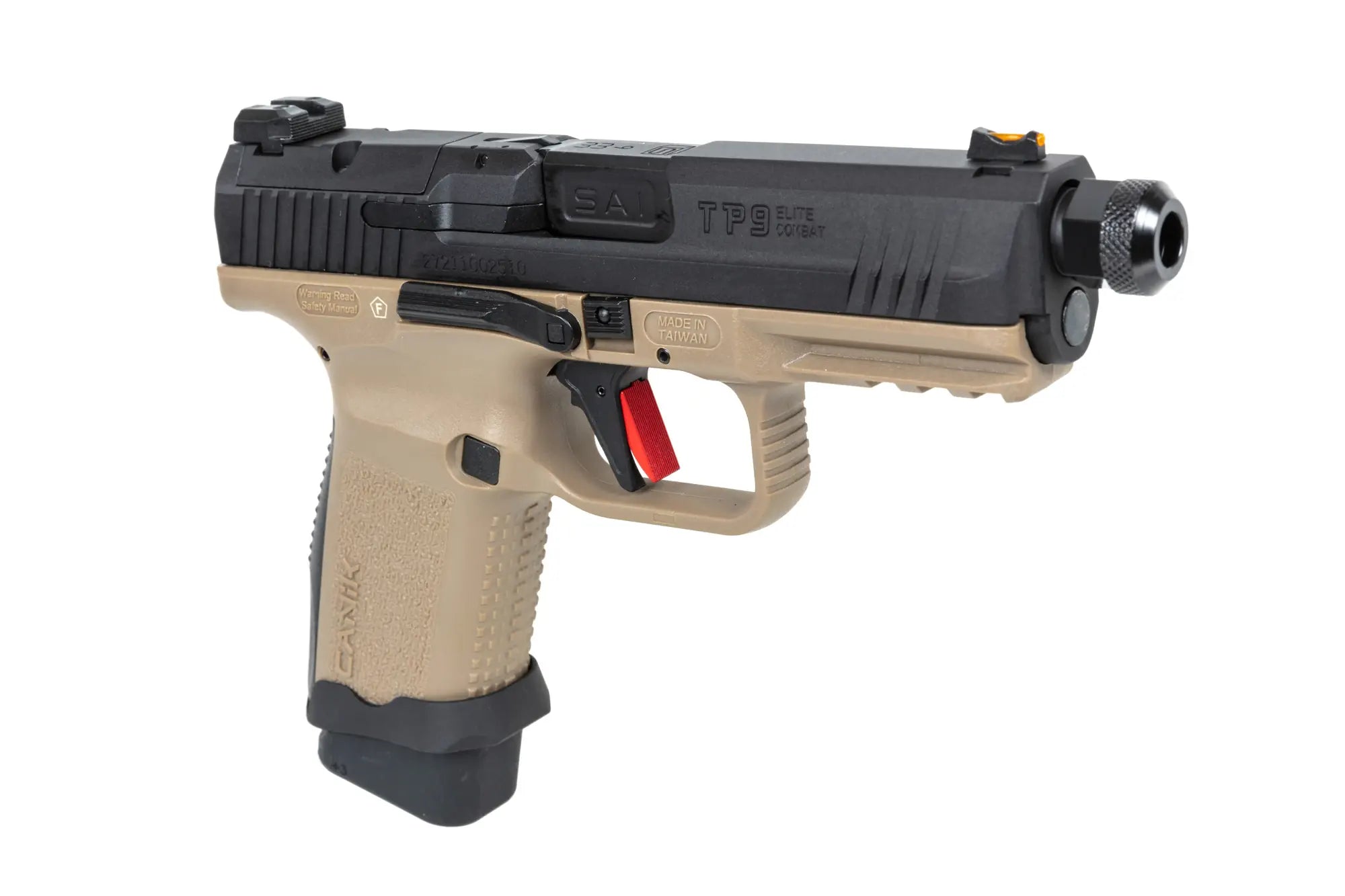 X SAI Canik TP9 Elite Combat Gas Pistol - Half-Tan
