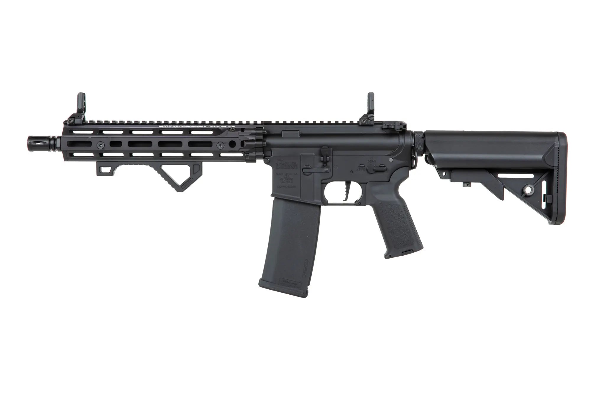 Daniel Defense® RIS III 10.5'' SA-P27 Prime™ HAL™ ETU harjattomalla moottorilla - musta