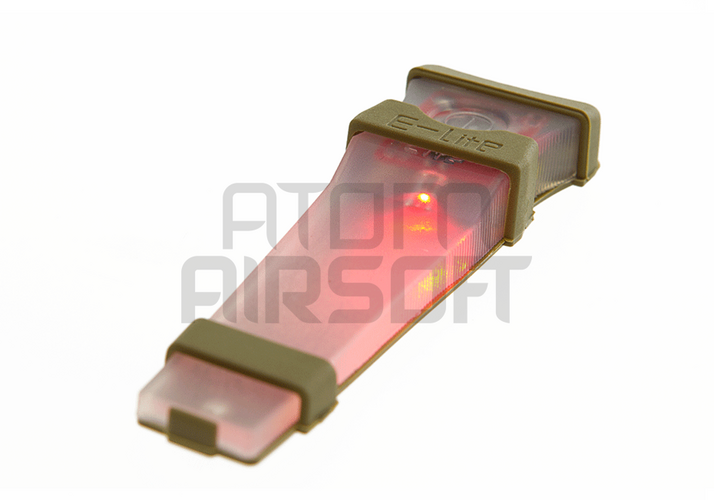 Element VLT valo velcropinnalla - punainen