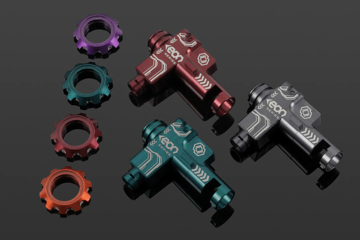 EON Hop-up yksikkö - syaani runko+oranssi säätörengas