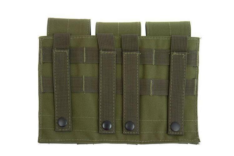 GFC Tactical M4/M16 triplatasku, MOLLE-yhteensopiva -  OD