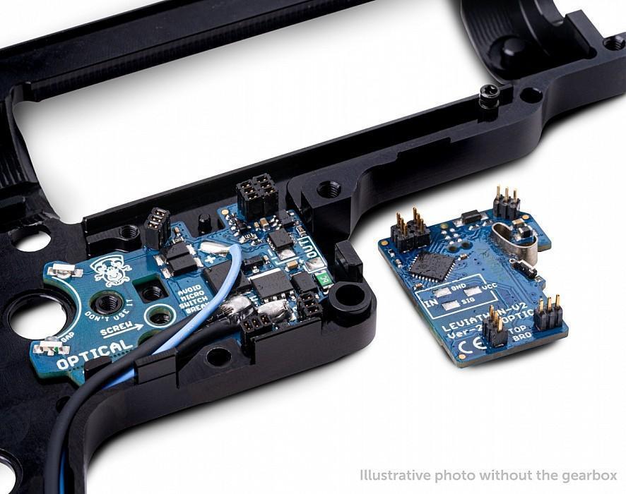 Leviathan V2, optical (rear wiring + CNC trigger)