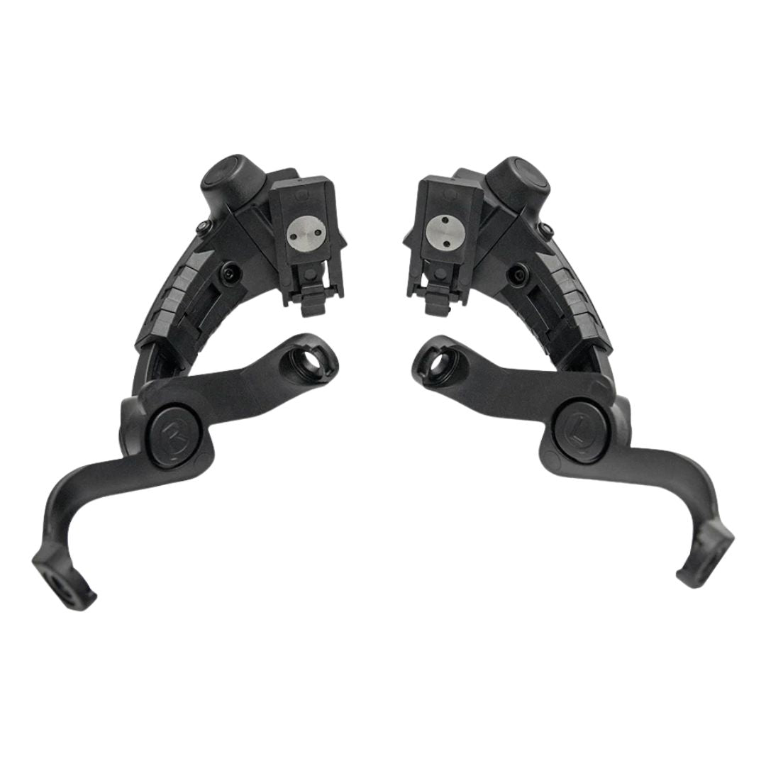 M16C kuulosuojaimien kiskokiinnitys adapteri, ARC yhteensopiva - musta