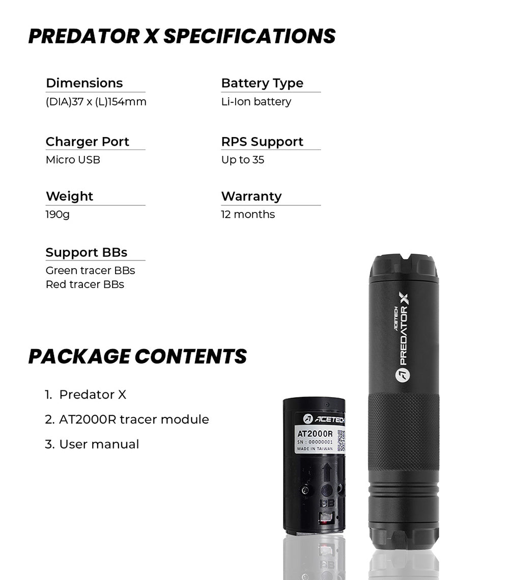 Predator X valojuovayksikkö