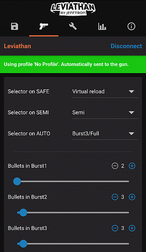 Leviathan V3, optinen, "two-stage trigger"