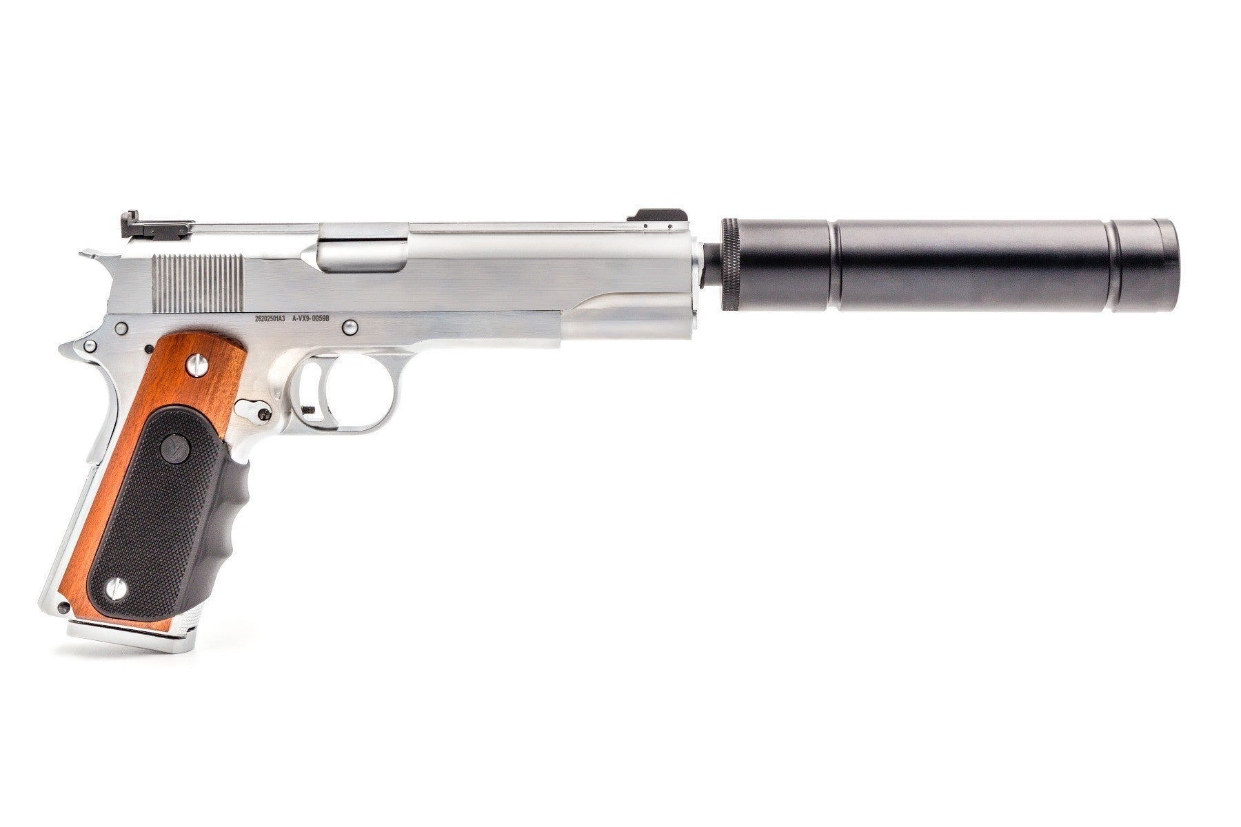 Agency VX-9 gas pistol - chrome