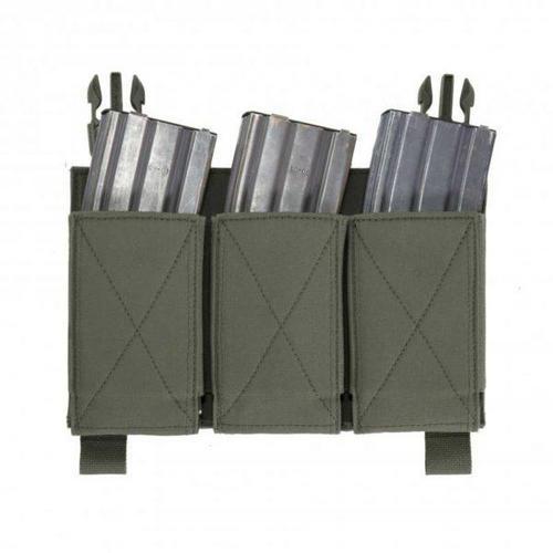 Assault System Elastic removable front panel, 3 magazine pockets - Ranger green