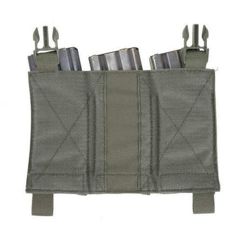 Assault System Elastic removable front panel, 3 magazine pockets - Ranger green